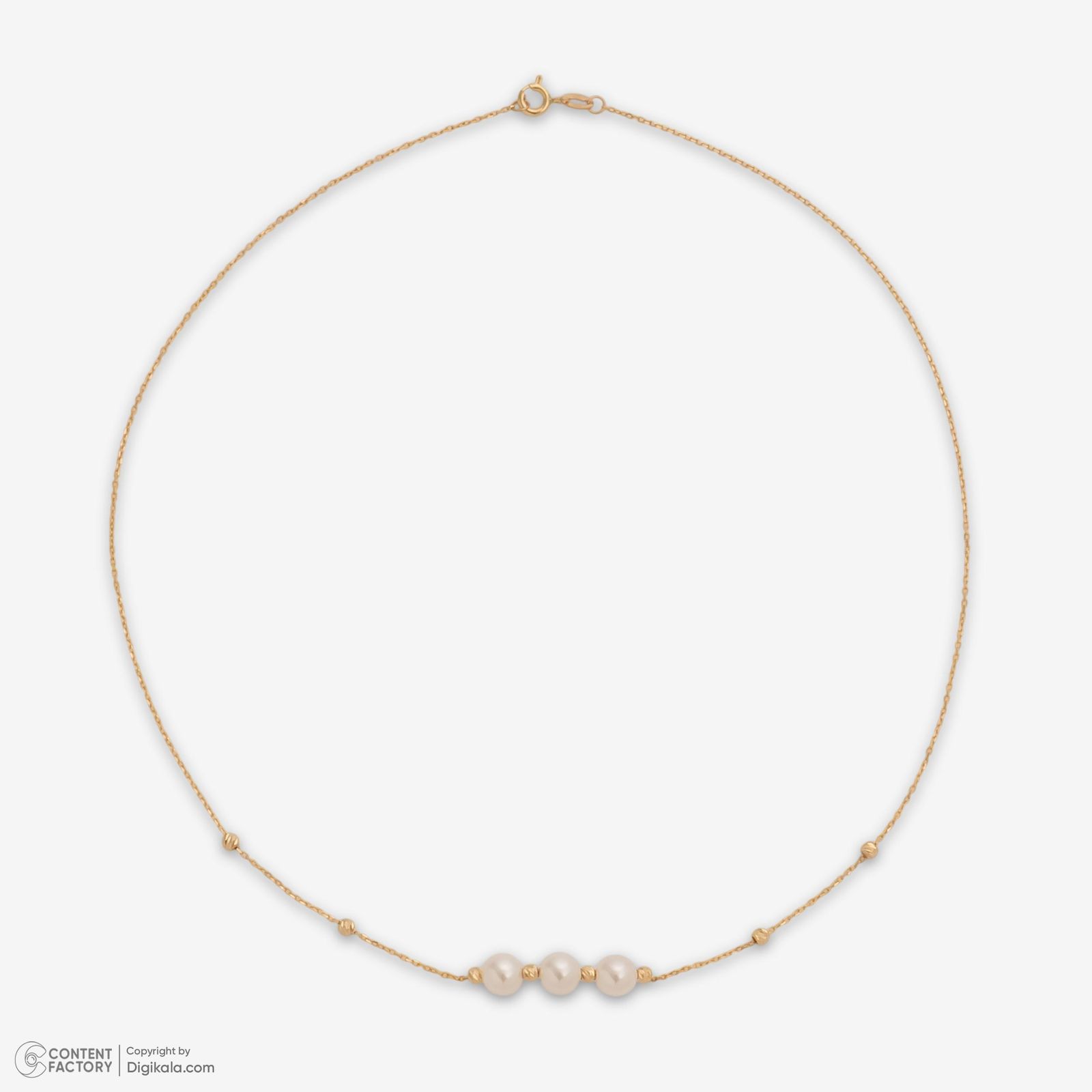 گردنبند طلا 18 عیار زنانه با زنجیر البرنادو حافا گلد مدل n005 -  - 8