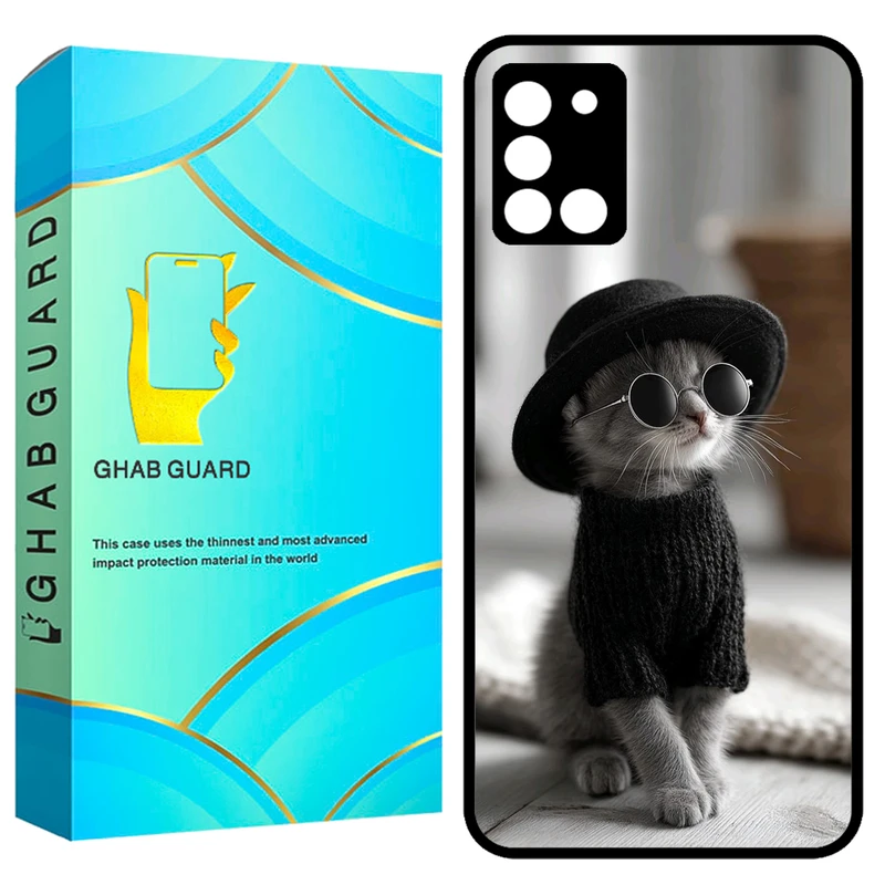 کاور قاب گارد طرح گربه مدل GCHPA31 مناسب برای گوشی موبایل سامسونگ Galaxy A31