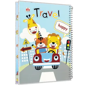 دفتر 60 برگ آلما مدل کارتونی طرح حاشیه دار کد 7620