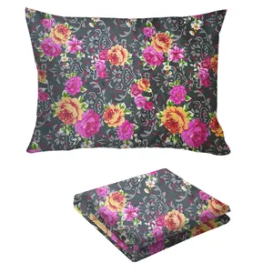 سرویس ملحفه سندس مدل سی‌گل کدF908 یکنفره 2 تکه