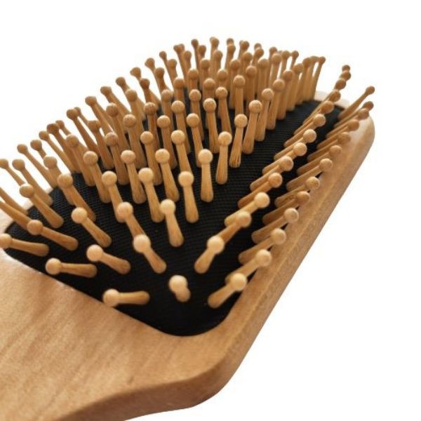 برس مو مدل چوبی بامبو مستطیلی -  - 2