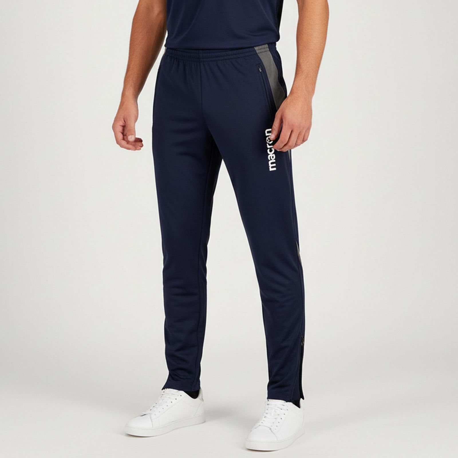 شلوار ورزشی مردانه مکرون مدل تیتان دمپا زیپ رنگ سرمه ای -  - 1
