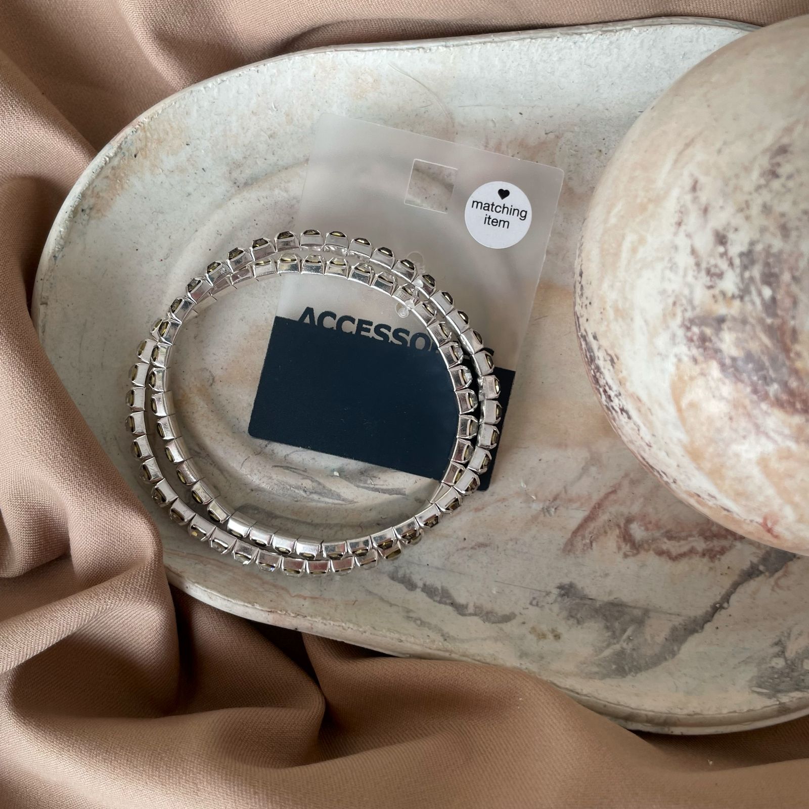 دستبند زنانه اکسسورایز مدل AB1167-027 بسته 2 عددی -  - 2