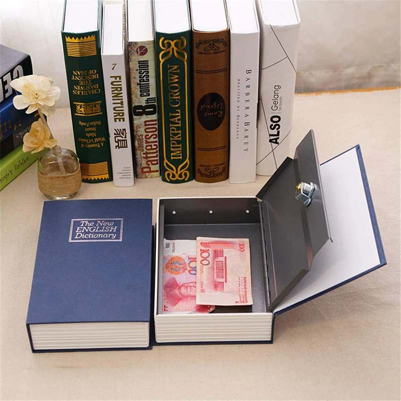 گاوصندوق مدل کتابی طرح دیکشنری قفل کلیدی وزن 1 کیلوگرم