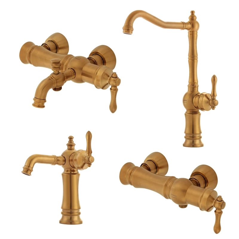ست شیرآلات نایریکا مدل بیزانس کد M-01 مجموعه 4 عددی