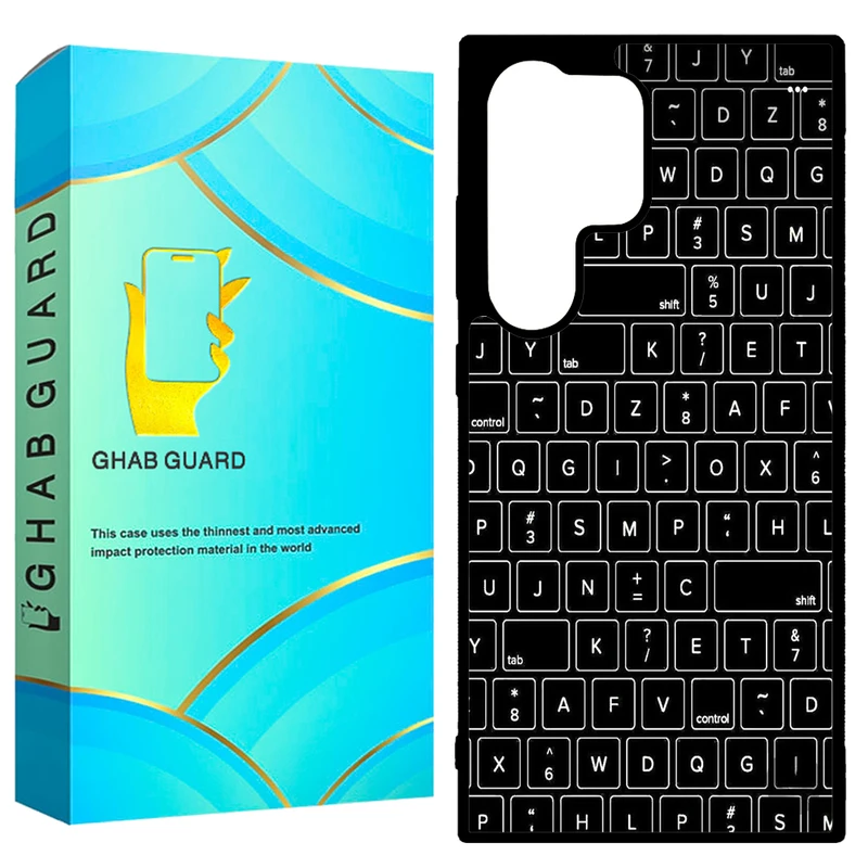 کاور قاب گارد طرح کیبورد مدل GCHPD24U مناسب برای گوشی موبایل سامسونگ Galaxy S24 Ultra 5G       