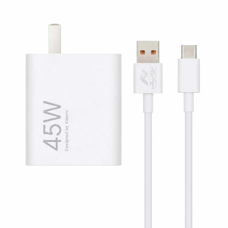 شارژر دیواری 45 وات مدل MDY-17-EE به همراه کابل USB-C