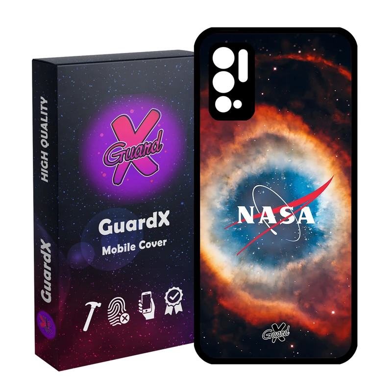 کاور گارد ایکس طرح Nasa مدل Glass10234 مناسب برای گوشی موبایل شیائومی Redmi Note 10 5G / Poco M3 Pro