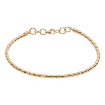 دستبند طلا 18 عیار زنانه طلای مستجابی مدل 40171