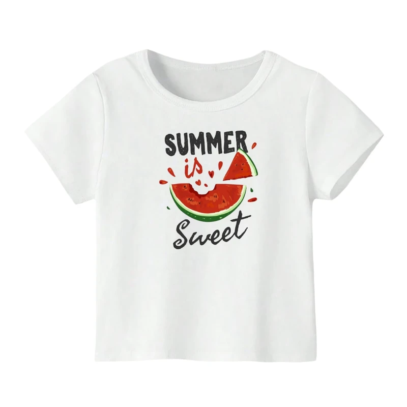 تی شرت آستین کوتاه بچگانه مدل هندوانه یلدایی کد 14