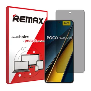 Remax brand shockproof Privacy screen protector glass for Xiaomi Poco X6 Pro