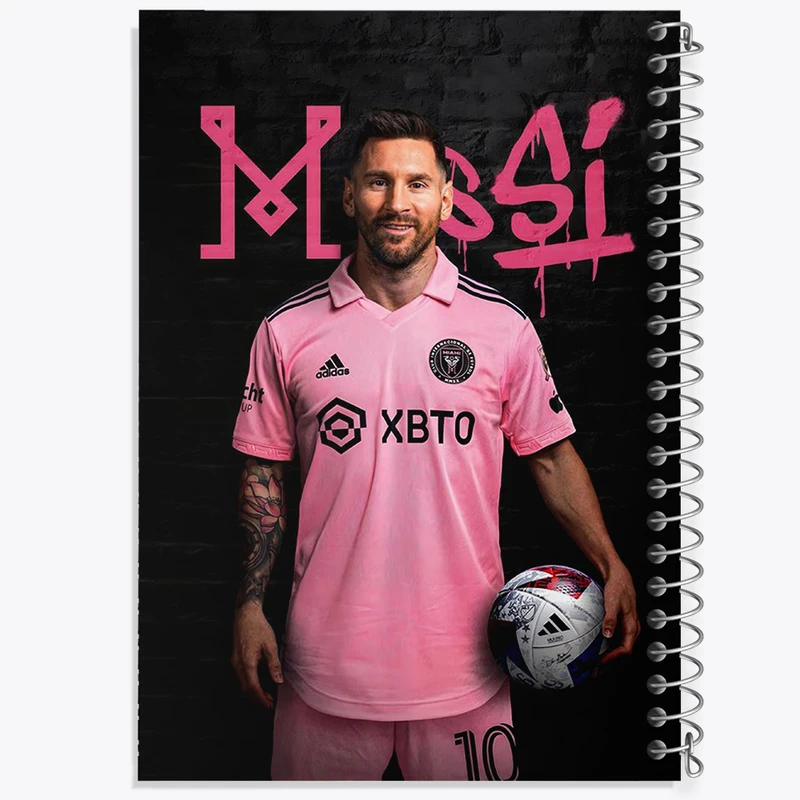 دفتر مشق 100 برگ خندالو طرح لیونل مسی کد 36477