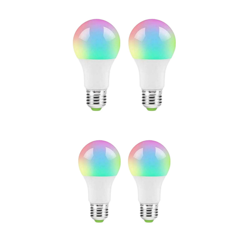 لامپ ال ای دی 10 وات مدل 7 رنگ پایه E27 بسته 4 عددی