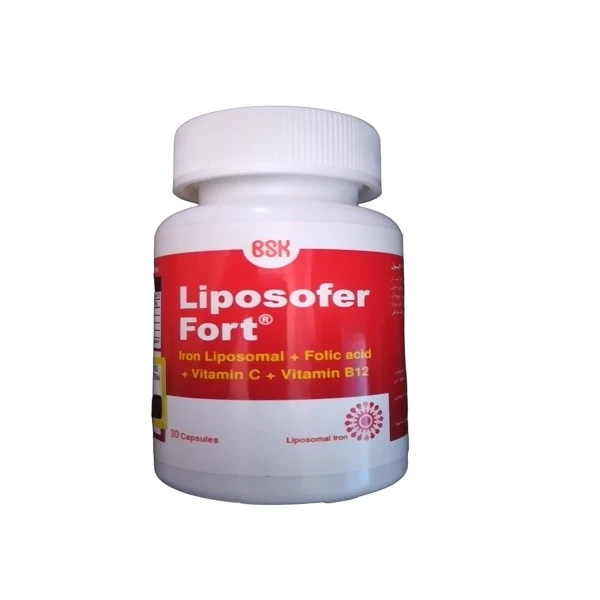 کپسول اهن لیپوزوفر فورت بنیان سلامت کسری بسته 30 عددی