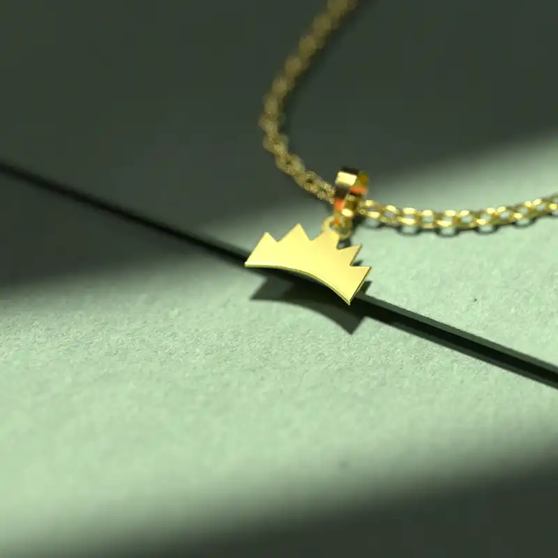 گردنبند طلا 18 عیار زنانه مدوپد مدل تاج کد A3-1-1139