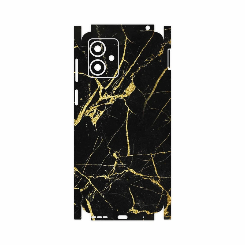 برچسب پوششی ماهوت مدل Graphite_Gold_Marble-FullSkin مناسب برای گوشی موبایل موتورولا Moto G14