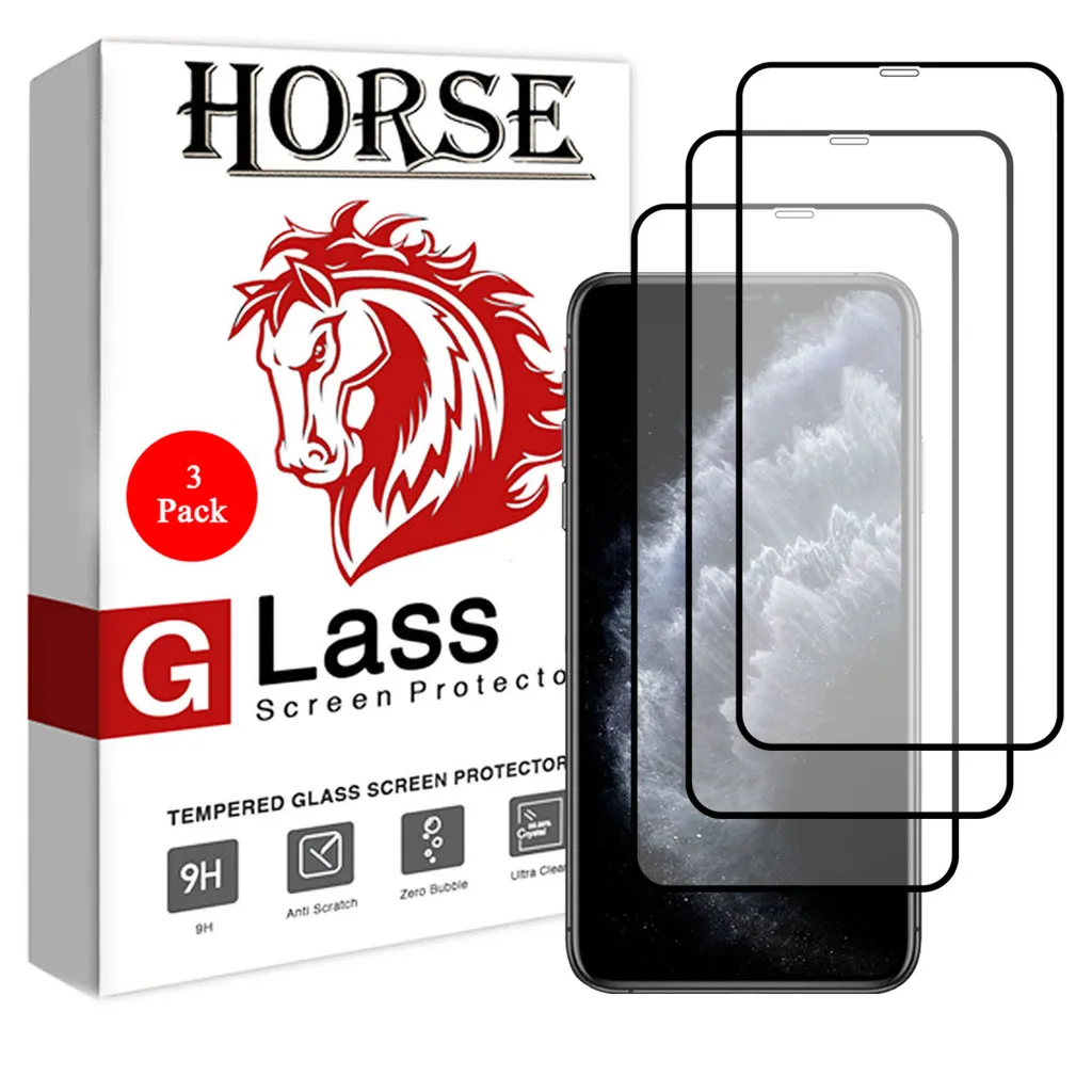 محافظ صفحه نمایش سرامیکی هورس مدل CMT مناسب برای گوشی موبایل اپل iPhone 11 بسته سه عددی