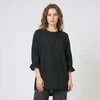 بلوز آستین سه ربع یقه دکمه دار زنانه مدل&nbsp;سوفیا&nbsp;کد 65211