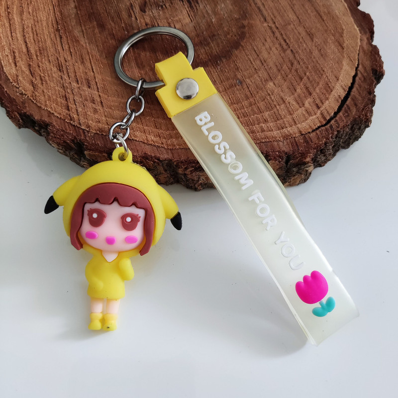 جاکلیدی مدل سیلیکونی طرح دختر هودی پیکاچو کد DB20