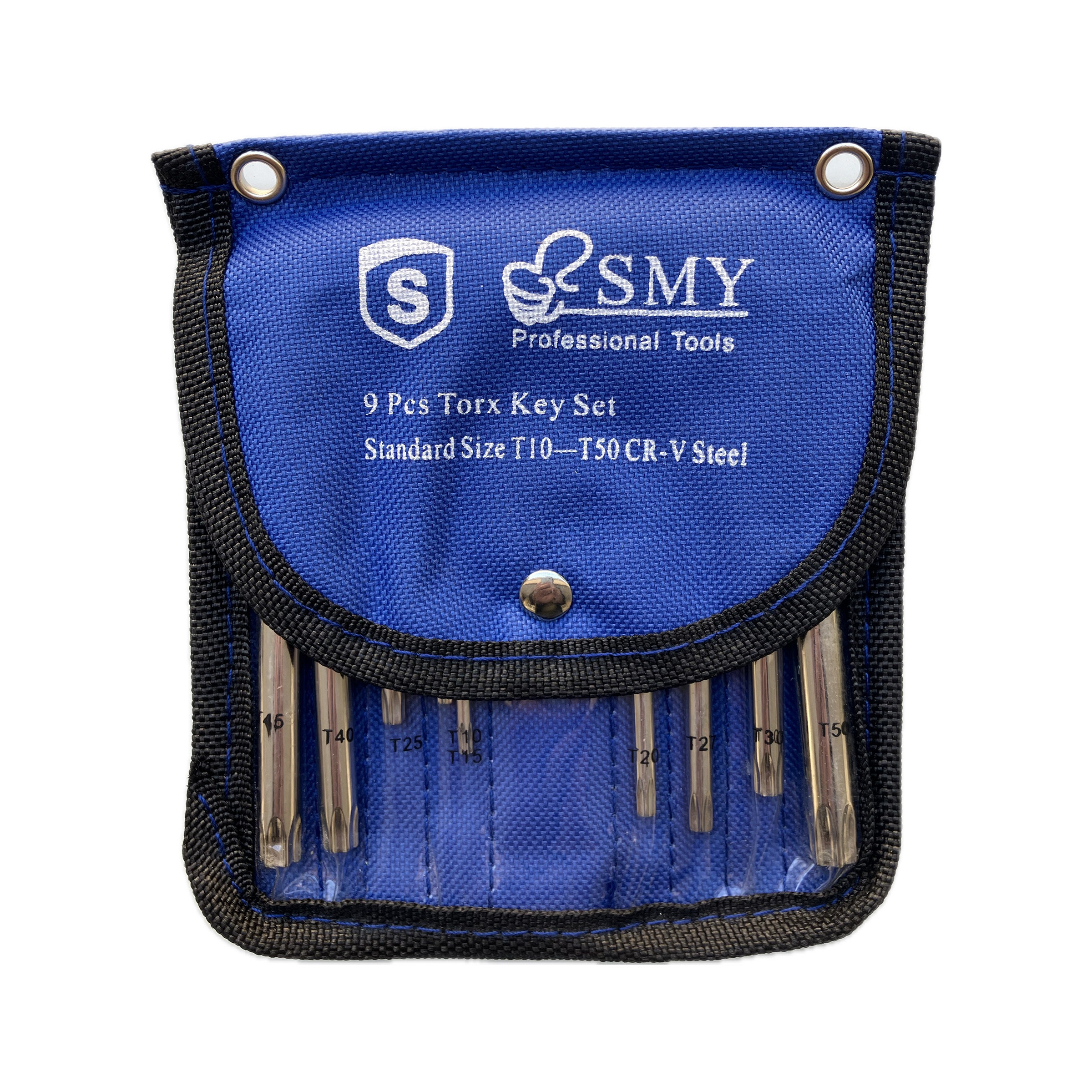 آچار آلن ستاره ای اس ام وای مدل کیفی S9 کروم وانادیوم مجموعه 9 عددی