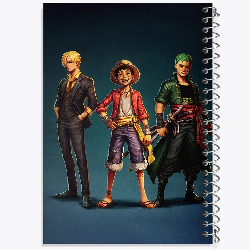 دفتر مشق 50 برگ خندالو طرح انیمه وان پیس کد F381