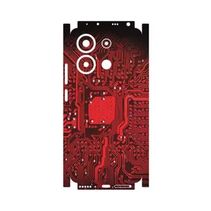 MAHOOT Red_Printed_Circuit_Board-FullSkin Cover Sticker for Xiaomi Redmi Note 13 4G