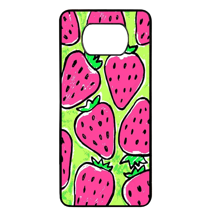  کاور طرح توت فرنگی کد 1146 مناسب برای گوشی موبایل شیائومی poco x3/x3 pro