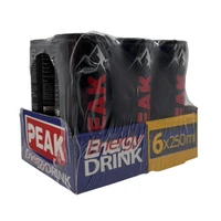 نوشابه انرژی زا طعم دار پیک - 250 میلی لیتر بسته 6 عددی