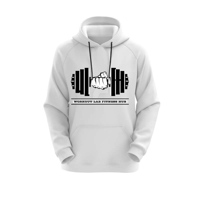 هودی زنانه مدل GYM کد J122 رنگ سفید