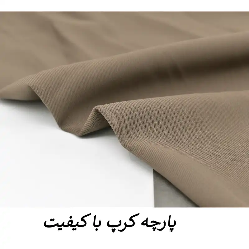 دامن پلیسهدار زنانه مدل آیسن کد M5178 رنگ خاکی