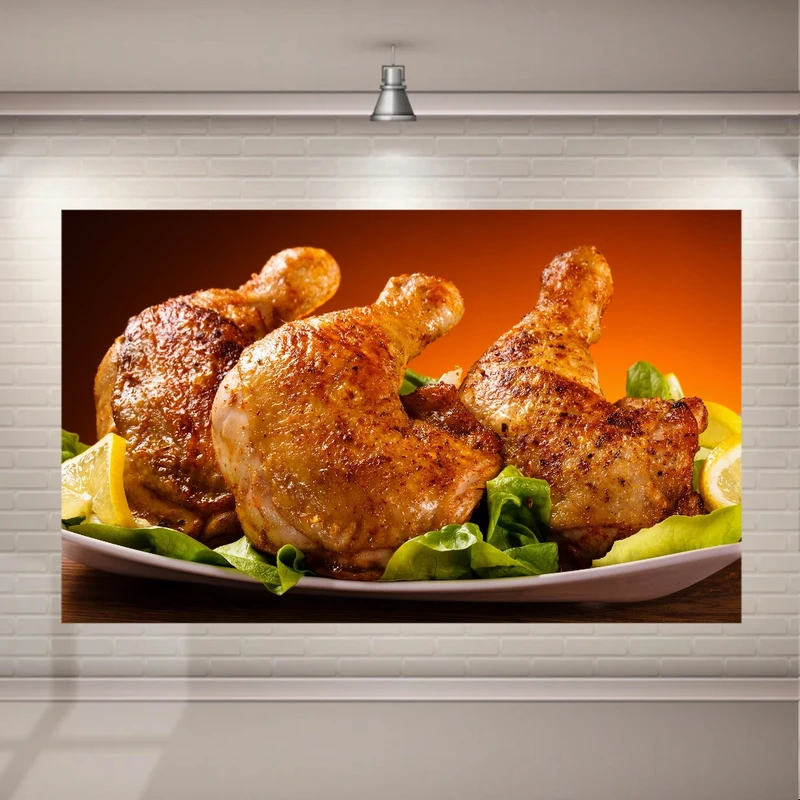 پوستر دیواری طرح مرغ سوخاری کد FP419