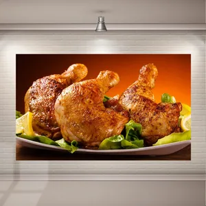 پوستر پارچه ای طرح فست فود مدل مرغ سوخاری کد P1421