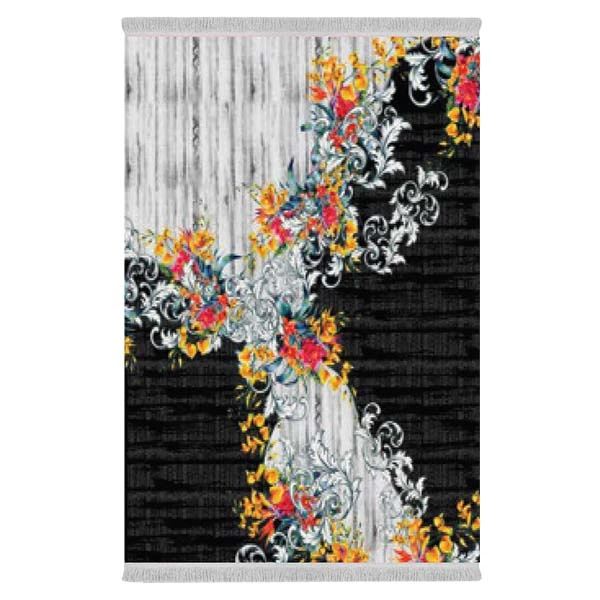 فرش پارچه‌ای دفه مدل فرشینه طرح مدرن  کد 8267