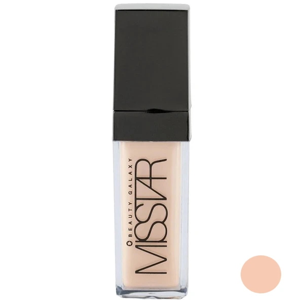 کرم پودر پمپی SPF15 میستار مدل BEAUTY GALAXY شماره MF101 مناسب برای انواع پوست حجم 40 میلی‌لیتر