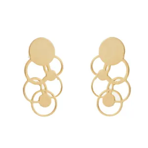 گوشواره طلا 18 عیار زنانه الن نار مدل 0688