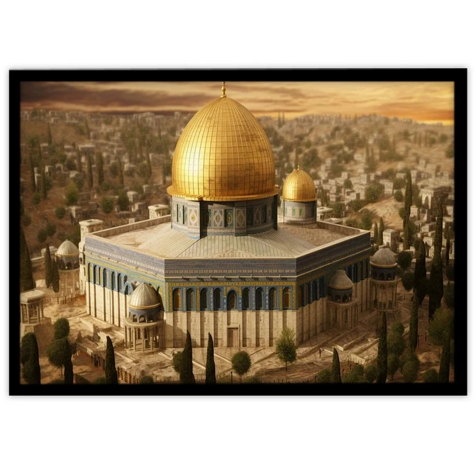 تابلو نوری بکلیت طرح مذهبی مسجد الاقصی مدل B-MID-18470