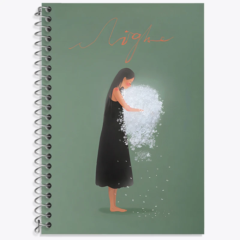 دفتر زبان 50 برگ خندالو مدل دو خط طرح دخترانه کد N3068