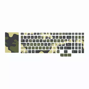 برچسب حروف فارسی کیبورد توییجین و موییجین مدل Military 01 مناسب برای لپ تاپ لنوو 5 Legion به همراه استیکر تاچ پد