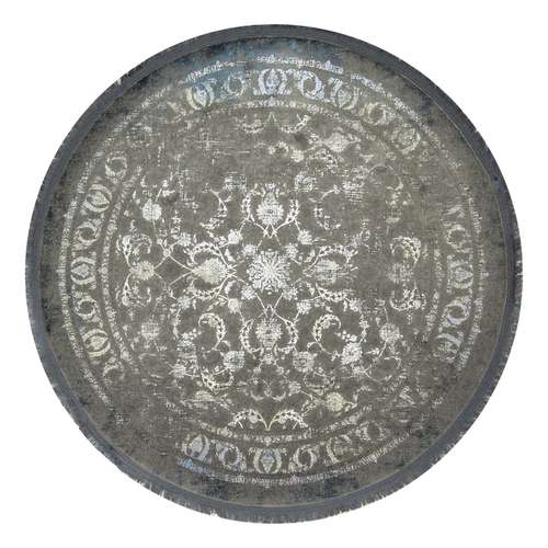  فرش ماشینی آذردکور طرح دایره مدل بهشتی کد 6129