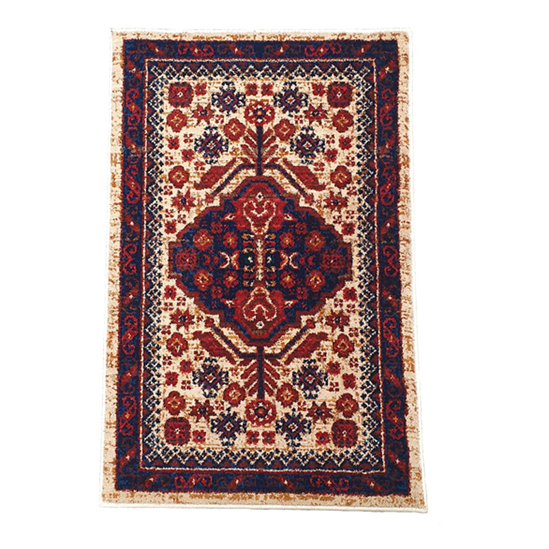  فرش ماشینی طرح سنتی مدل A02 زمینه کرم