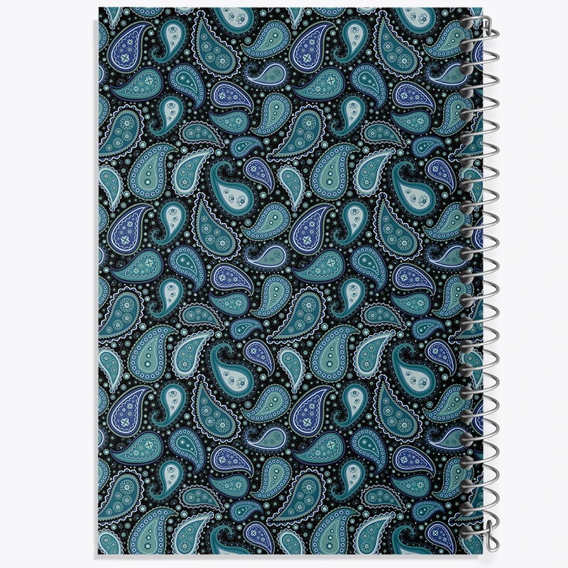 دفتر لیست خرید 50 برگ خندالو طرح پترن بته‌جقه کد N5433