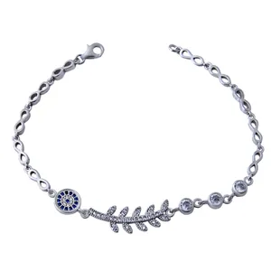   دستبند نقره زنانه بازرگانی میلادی کد DP_149