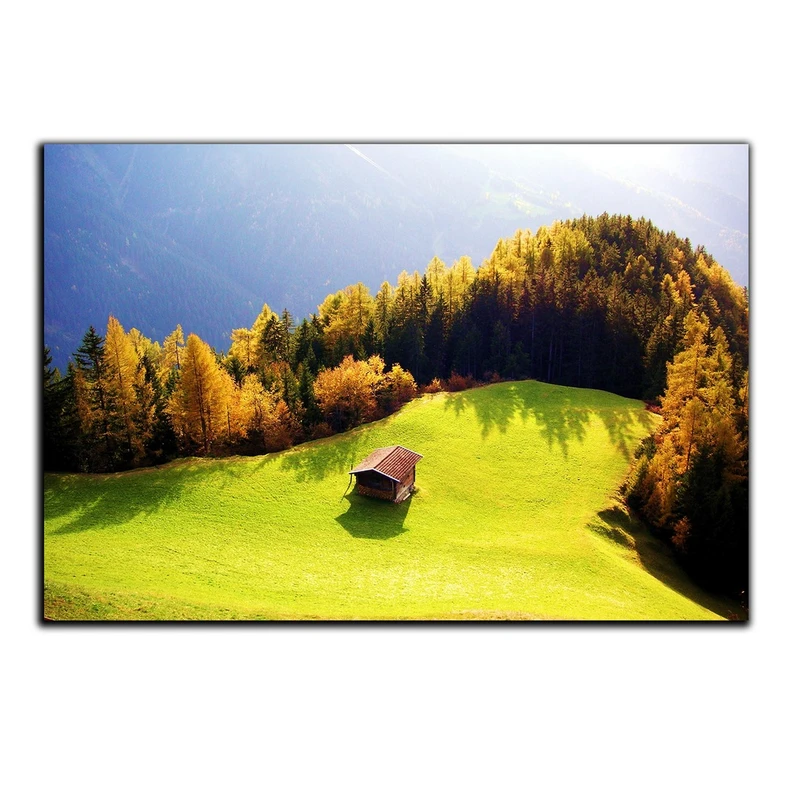 تابلو شاسی بکلیت طرح قله کوه و کلبه جنگلی مدل SH-S1608