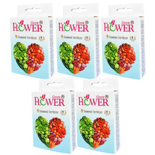 کود جلبک دریایی فلاورگرو مدل P05 وزن 50 گرم بسته 5 عددی 