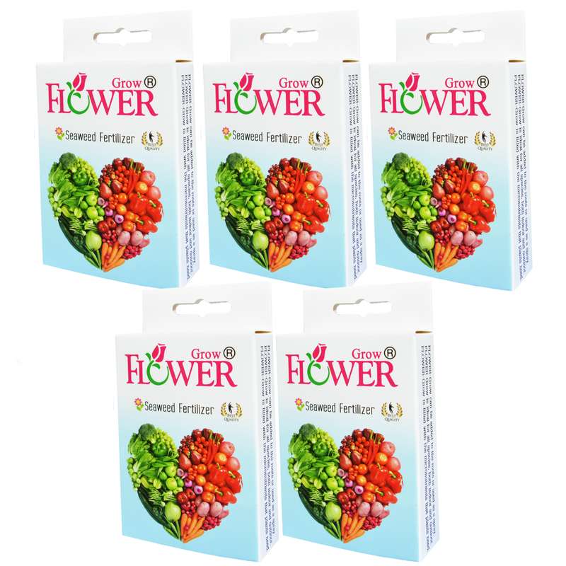 کود جلبک دریایی فلاورگرو مدل P05 وزن 50 گرم بسته 5 عددی 