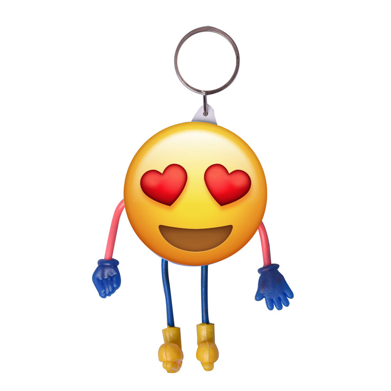 جاکلیدی عروسکی لورا طرح اموجی قلب کد 1001 جاکلیدی عروسکی لورا طرح اموجی قلب کد 1001