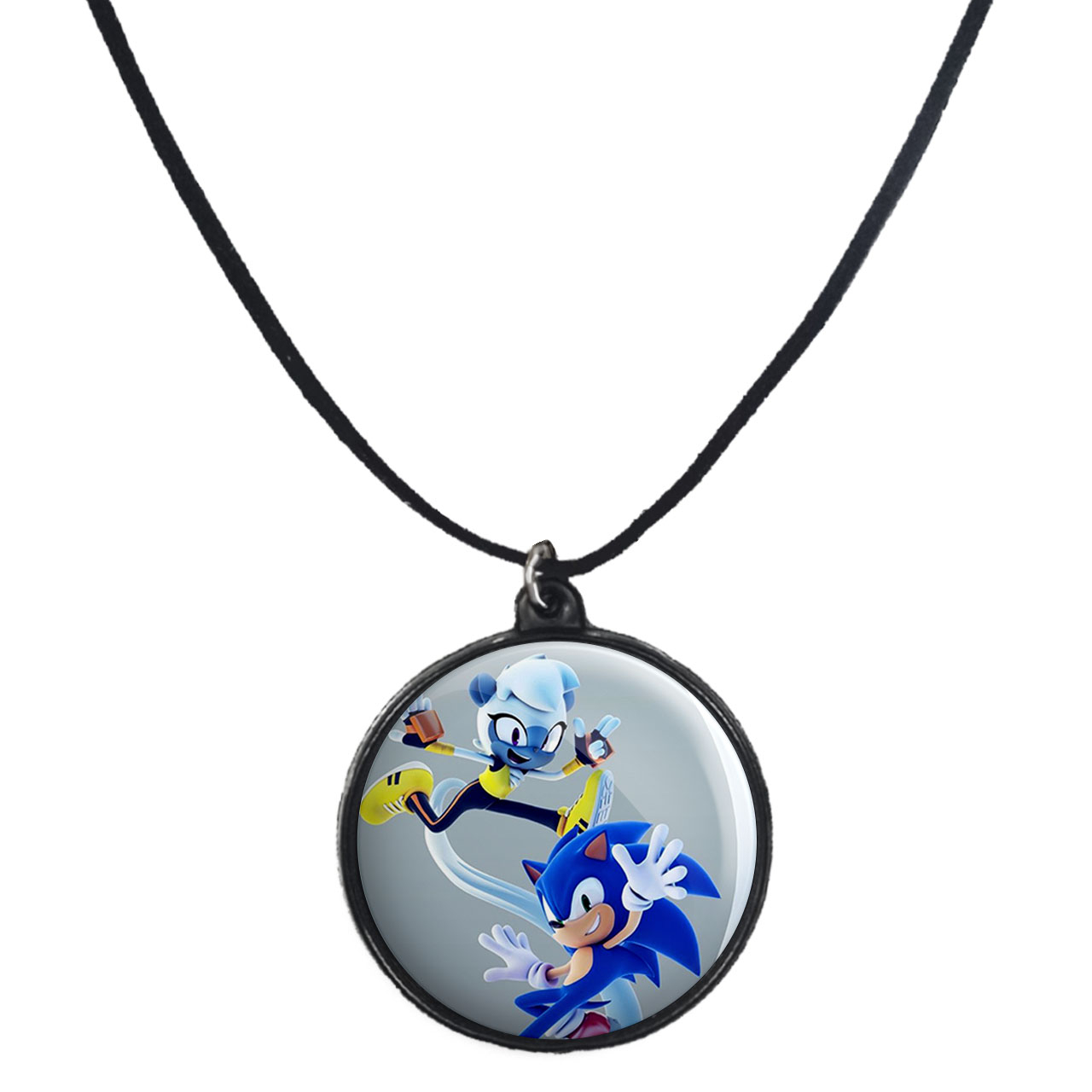 گردنبند پرمانه طرح سونیک کد pmb.14942 مدل دو طرفه