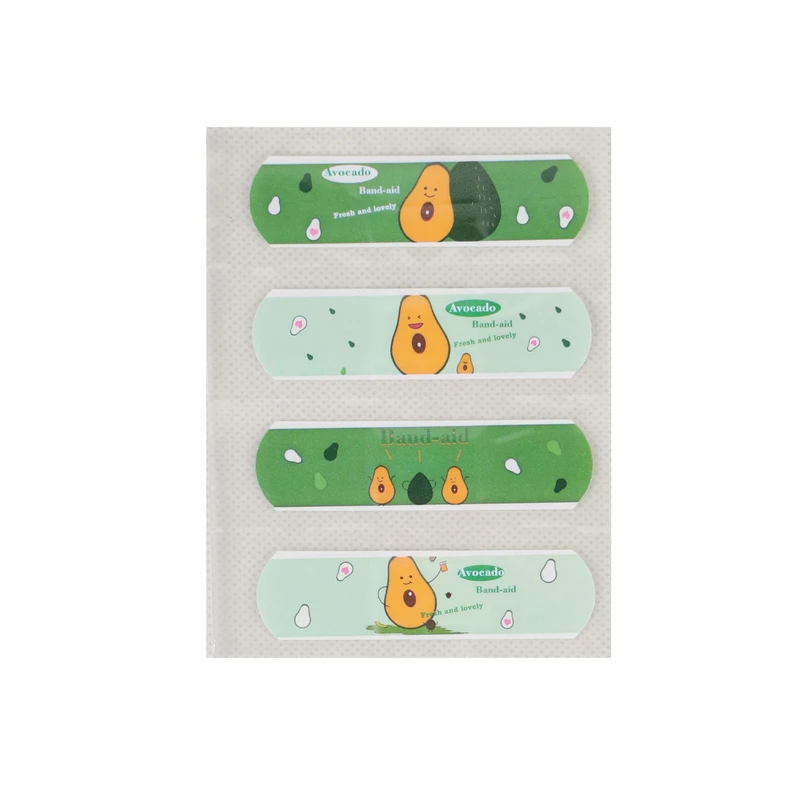 چسب زخم مدل فانتزی طرح آووکادو کد 037 بسته 4 عددی