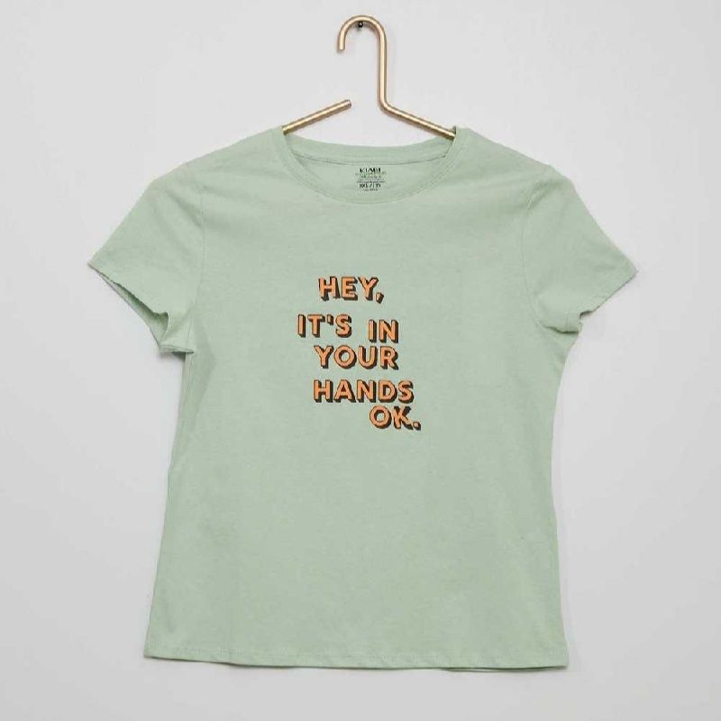تی شرت آستین کوتاه دخترانه کیابی مدل 091 -  - 2