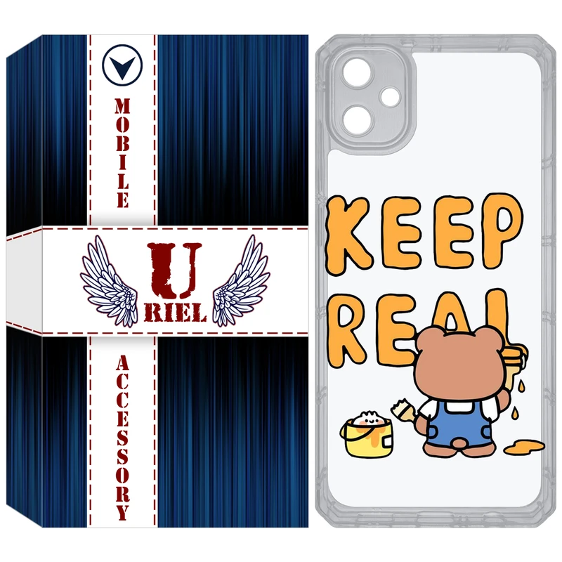 کاور یوریل مدل Clear کد 15 طرح خرس مناسب برای گوشی موبایل سامسونگ Galaxy A05